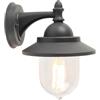VR VETRINEINRETE Vetrineinrete® Lanterna da parete applique per giardino facciate terrazzo stile retrò lampada da muro E27 IP44