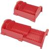 COSE DA CASA Scolapiatti posate da appoggio retrattile regolabile allungabile salvaspazio slim per cucina in plastica made in Italy (corallo)