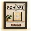 PCH[art] Cornice portafoto di alta qualità, 40 mm, in MDF, colore nero opaco, 70 x 140 cm, con vetro sintetico antiriflesso, formato verticale e orizzontale, montaggio a parete e da tavolo, design moderno per