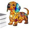 Mppchhn Lampada Da Scrivania A Forma Di Cane,Carina Vintage LED Resina Decorazione Casa | Luce Notturna Colorata,Per Compleanno Feste Uffici Casa Stanza Scrivania Anziani Notte Cortile Giardino