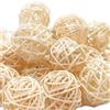 Realideas - Catena di luci a LED in rattan da 4 m, 20 palline LED in rattan a batteria, per interni ed esterni, ghirlanda di luci decorative per camera da letto, feste, matrimoni e giardino