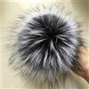 SUKORI 2 Pezzi Pompon in Pelliccia di Volpe Naturale Pompon in Pelliccia per Berretti Cappello Pompon in Pelliccia Fai da Te per Berretti Borse Accessori Sciarpa