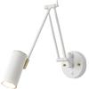 SANGPAO Decorazione domestica moderna Lampada da parete con braccio oscillante industriale vintage con interruttore dimmerabile Lampada da lettura a parete con braccio lungo dorato Lampada da parete c