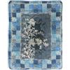 Caleffi Scaldotto BERRY BLU NOTTE cm.130x170 - tessuto cotone imbottitura poliestere