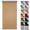 SANITEASY Zero Home - Tenda a Rullo Termica | Oscuramento Totale | Senza Foratura | Altamente Riflettente | Risparmia Energia in CA | - Oscurante 45x150 cm Sabbia