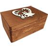 GoodFreshDecor Cassa di Legno Scatola Portaoggetti Decorativa 30x20x14 cm Marrone Luna di Miele