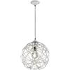 TRIO LIGHTING FOR YOU Trio Jacob Lampada a Sospensione, Sfera, Diametro 40 cm, E27, 0 watts, Grigio Antico