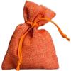 PuntoCasaStore Sacchetto juta 10x13 cm portaconfetti bomboniera matrimonio laurea comunione nascita elegante resistente confezione regalo decorazione shabby chic cerimonia cerimoniale (Arancio Arancione, 30 PZ)