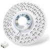 ADZJOY Pannello LED Plafoniere Modulo LED Ventilatore da soffitto 220V Kit Luce LED 20W 40W 60W 100W Pannello LED di Ricambio Rotondo(100W Cold White)