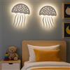 TEKHOME Applique da muro LED 8W design creativo a forma di medusa, 3 temperature colore 3000K-4000K-6500K, lampada da parete moderna per soggiorno e camera da letto AQ27-B3C
