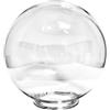 EXTRUMOL - Globo Lampione da Esterno - Illuminazione Pubblica - Policarbonato Incolore - Dimensioni: Ø 50 cm - Impugnatura a Baionetta: 19,9 cm