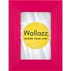 Wallazz Cornice Portafoto in Legno Pregiato - Made in Italy - Vetro Sintetico Infrangibile Crilex - Disponibile in Diverse Varianti - Design Italiano e Qualità Artigianale, 50x70cm Fucsia