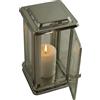 Designgrab Royal - Lampada funebre in acciaio inox con croce incisa sull'anta
