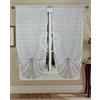 GBiancheria Coppia Tende a Pacchetto Regolabili a Vetro NAUSICA per Finestra 70x150cm e Portafinestra 70x240cm pronte da appendere (Grigio, 70x150)