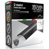 Eurocali Copertura Angolare Profilo alluminio per Strisce LED MEDUSAFLEX mod. Aurelia 2 Metri - Nera Fumé - Made in Italy in Policarbonato stabilizzato UV certificata UL94HB - Garanzia 10 anni