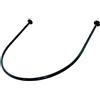ADZQM Bastone per Tende per Camerino Negozio di Abbigliamento Tenda per Spogliatoio Mensola ad Anello a Forma di U Asta per Tenda da Doccia-Bagno, Guardaroba (Colore : Nero, Dimensioni : 100x100cm)