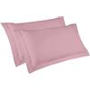 Ipersan Coppia Federe Cuscino Letto, a Tre Volani, 100% Cotone Mercerizzato, Misura 52x83 cm + 6 cm, Tinta Unita, Linea Vivere a Colori, Prodotto Europeo