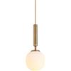 Fusmaker Lampada A Sospensione Moderna, Lampada A Sfera in Vetro Bianco Smerigliato Lampada A Sospensione E27 Luce Pendente Per La Camera Da Letto Da Cucina Corridoio Soggiorno Ufficio,1pc