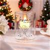 lorajewel Candela LED in Plastica Senza Fiamma con Incisione del Nome Foto Regalo San Valentino per Lui Lei Regalo Personalizzato Anniversario (E)