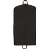 Mainetti Custodie Copriabiti, in Tessuto Cotone, con Cerniera Centrale, Antipolvere e Traspirante, Colore Nero, Dimensione 60x140cm con Manici, 5 Pezzi per Confezione