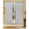 GBiancheria Coppia Tende Tinta Unita Eleganti e Versatili con effetto Lino 45x150 45x240 per Finestre e Portefinestre Pronte da Appendere (Grigio, 45x240 cm)