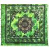 Seamar Copritutto Grande Blue Elephant 80% Cotone 20% Poliestere 210x230cm Copridivano Telo Mare Maxi Batik (Verde Bottiglia)