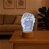 Generico Lampada in Plexiglass con Base Nera El Diez La Mano di Dio El Pibe de Oro Decor Night Light LED Luce Camera 7 Colori