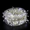 YZBBSH - Stringa luminosa a LED in filo di rame con effetto petardo, 8 modalità, luci fatate a grappolo con telecomando | Luci tremolanti in filo di rame per albero di Natale, matrimonio, giardino