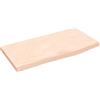 vidaXL Ripiano a Parete 60x30x2 cm Legno Massello Rovere Non Trattato, Piano, ripiano portaoggetti, ripiano in Legno, ripiano, mensola pensile