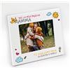 Generico Idea regalo festa della mamma. Cornice portafoto per la mamma personalizzata con nome. Regalo per Mamma. Stampa foto inclusa. Quadretto foto Mamma (18 x 13 cm | ORIZZONTALE, Mamma 3)