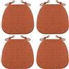 VEAI Cuscini per Sedie da Cucina con Cinghie Set 2/4/6 Cuscini di Seduta, Confortevole Cuscini Sedie Cucina Trapezio 43 * 41 * 35cm Cucina Lavabili Antiscivolo(Color:A2,Size:4pcs)