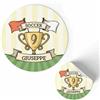 FERDINANDO FAMA' FAMÀ - Etichette Adesive Personalizzate Compleanno Bimbi Champion Ø 38 mm - Sticker Personalizzati con Nome e Data 175pz