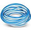 Generico UNIVERSO STRISCIA STRIP LED NEON FLEX 5 METRI DC 12V IMPERMEABILE DA ESTERNO IP65 MODELLABILE COLORI ASSORTITI (CELESTE)