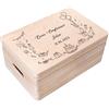 Creative Deco Personalizzata Scatola Regalo di Legno per Compleanno con Il tuo Testo | Personalizzato Scatola dei Ricordi | per Donna, Uomo e Coppie | Più Temi di Base Motivi per Compleanno