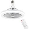 081 Store Ventilatore da Soffitto con Luce LED E27 e Telecomando, Ventilatore Lampadario 42 cm con 3 Velocità e 3 Colori di Luce, Ventilatore da Soffitto Silenzioso con Attacco E27 Universale per Camera, Cucina