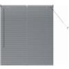 vidaXL Tendaggi a Veneziana Grigio Scuro 130 x 110 cm Alluminio, Tende a riquadro in Alluminio, Regolabili per Interni, per Controllo Luce e Privacy, perfette per la casa e L'Ufficio