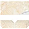 MAKA change your life quality MAKA Piastrelle Adesive Muro PVC Cucina Bagno Camera da Letto Paraschizzi Mattonelle per Parete Marmo Pannelli Decorativi 3D in Finta Pietra Risoluzione Impermeabile (12 pezzi - 2.1mq, Marmo Chiaro)