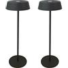 K2 STORE 2X Lampada da Tavolo LED Touch Ricaricabile Senza Fili, Dimmerabile con 3 Tonalità di Luce (3000-6500K), IP54 Impermeabile, per Interni ed Esterni 2 PEZZI