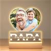 Bulaient Regalo Festa del Papà, Cornice Personalizzatas, Lampada Personalizzata con Foto, Cornice con Foto Personalizzata, Regali Festa del Papa, Regalo Personalizzato per Papà
