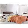 IlGruppone Trapuntino Singolo 170x250 cm Primaverile Estivo, Copriletto Double Face Anticarro e Traspirante, Imbottitura 100 gr/mq - Trapunta Estiva Leggera Bicolore 1 Piazza (Singolo, Arancione)