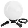 Wiltec Sfera luminosa per esterno Ø30 cm Lampada da giardino con picchetto IP44 40 W Attacco E-27