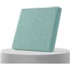 AQIGR Cuscino per Sedia da Ufficio in Memory Foam Rimovibile Cuscini Sedie Esterno e Interno 40x40 45x45 50x50, Tessuto di lino, con Cerniera per Sedie da Cucina, Giardino, Patio(Verde chiaro,45x50cmx5cm Th