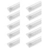 Sararoom Neon Tubo Led Barra 60cm 20W 2400LM Plafoniera Led Soffitto Bianco caldo 3000K Tubolare Luce Sottopensile, Lineare Lampada per Cucina Officina Ufficio Bagno Giardino Magazzino Garage,10pz