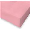 SpazioTessile Lenzuolo All Around larghezza 160cm 100% Cotone Elastico Perimetrale Matrimoniale (160x190 H25, Rosa)