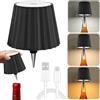 Starnearby Lampada da Tavolo Bottiglia LED Ricaricabile 2000 mAh, Lampada Bottiglia Senza Fili con Controllo Touch, 3 Colori Regolabili per Ristorante, Bar, Campeggio, Balcone, Feste (A-nero)