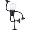 JISADER Luce notturna carina Forma modificabile Divertente con ventose Lampada da comodino Luce notturna sportiva per ragazzi Ragazze Adulti Cucina, Nero