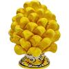 sicilia bedda - Pigna Siciliana con Piede Decorato - Modello Maioliche - Ceramica di Caltagirone (Altezza 12 x 8, Giallo)