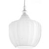 G.E.A. Luce Lampadario Moderno Gea Luce Cleofe S10 E27 Led Vetro Bianco Lampada Sospensione