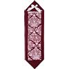 Russo Tessuti Portarotolo 3 Rotoli Carta Igienica Bagno SVEVA Medaglioni Mandala Vari Colori-Bordeaux
