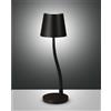 Fabas Luce Judy - Lampada da tavolo a LED, 3 W, 3000 K, IP54, colore: Nero